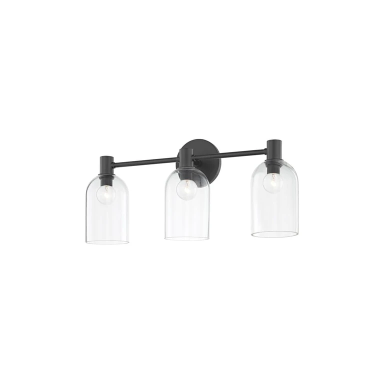 Mitzi Paisley Bathroom Vanity Light in Soft Black