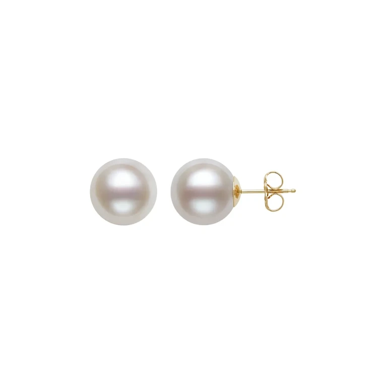 Cultured Freshwater Pearl Stud Earrings in 14K Yellow Gold