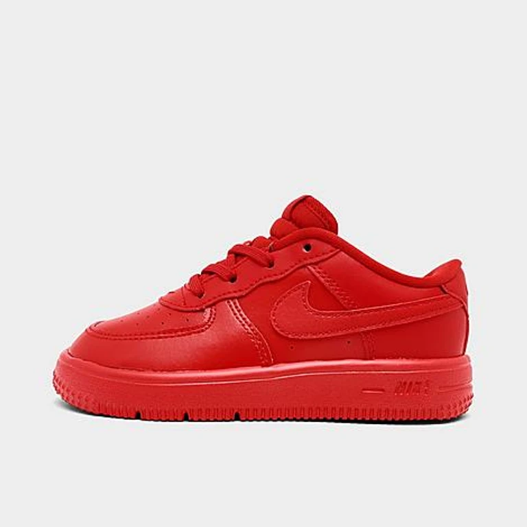 Nike Kids Toddler Force 1 Low Casual Shoes in Red Size: 4.0