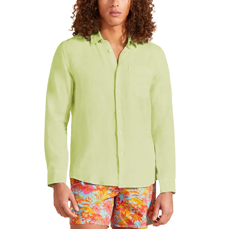 Vilebrequin Caroubis Linen Regular Fit Shirt
