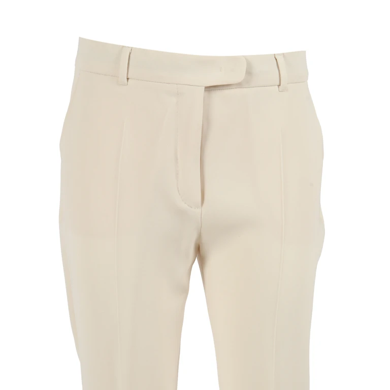 Max Mara Studio TROUSERS Beige Triacetate Polyester Pant - Women