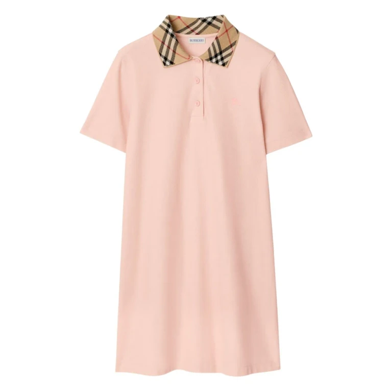 Burberry Check Collar Cotton Dress