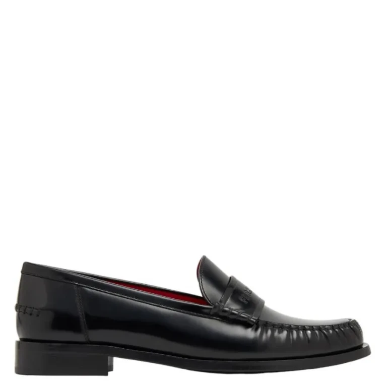 Ferragamo Black Irina Leather Moccasins