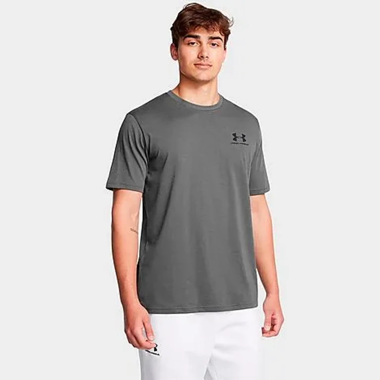Under Armour Men's Sportstyle Logo T-Shirt in Castlerock/Black Size: XS