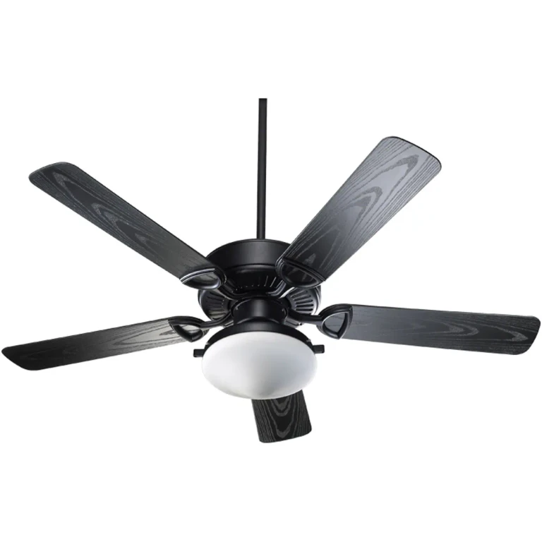 Matte Black 52"Patio Fan from the Estate Patio Collection