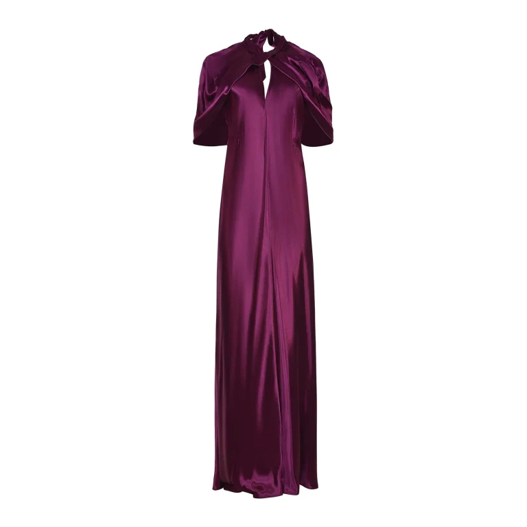 Alberta Ferretti Robe Au Genou - Fuchsia