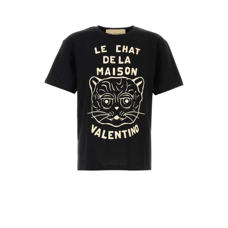 Valentino Garavani Black Cotton T-Shirt Neroburro - Men
