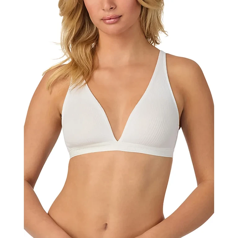 On Gossamer Cabana Cotton Rib Plunge Bralette