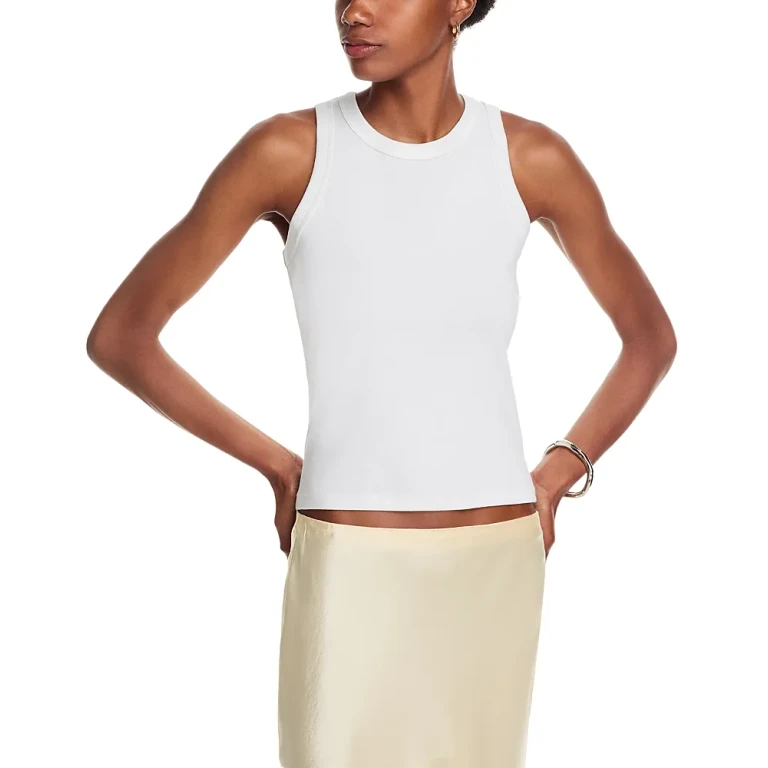 Leset Nando High Neck Cotton Tank Top