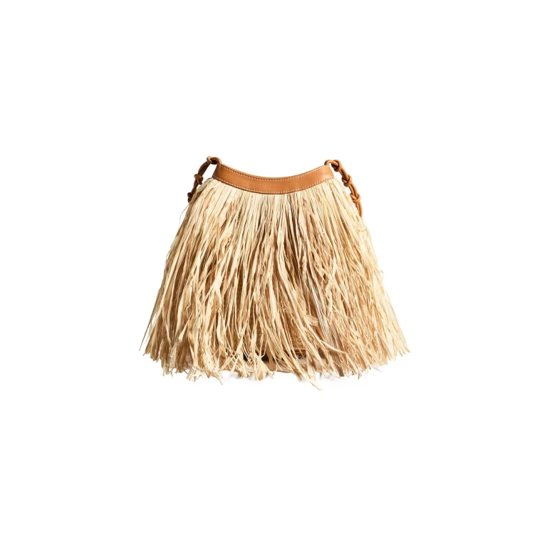 SIMONMILLER Isla Fringe Bag Natural One Size