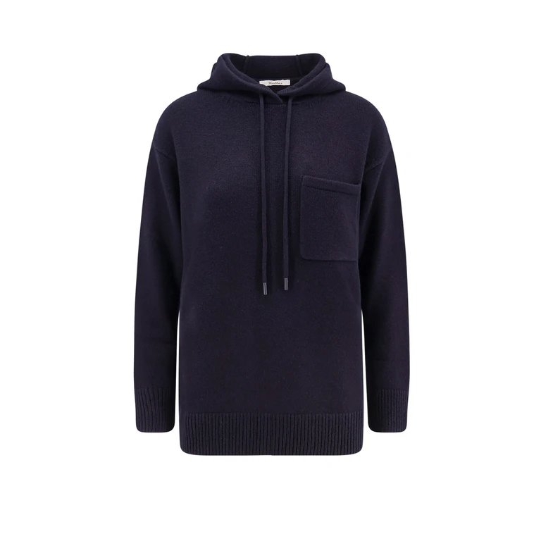 Max Mara Sweaters Blu Marino Lana Cashmere - Women