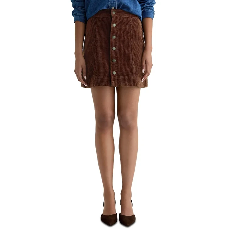 Ag Evie Corduroy A Line Mini Skirt