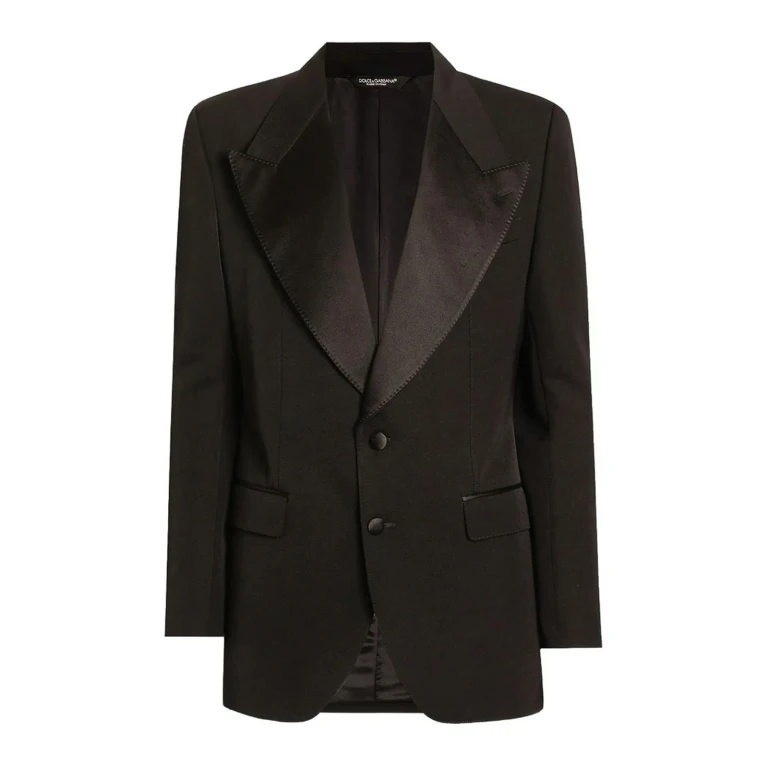 돌체앤가바나 새틴 라펠 블레이저
