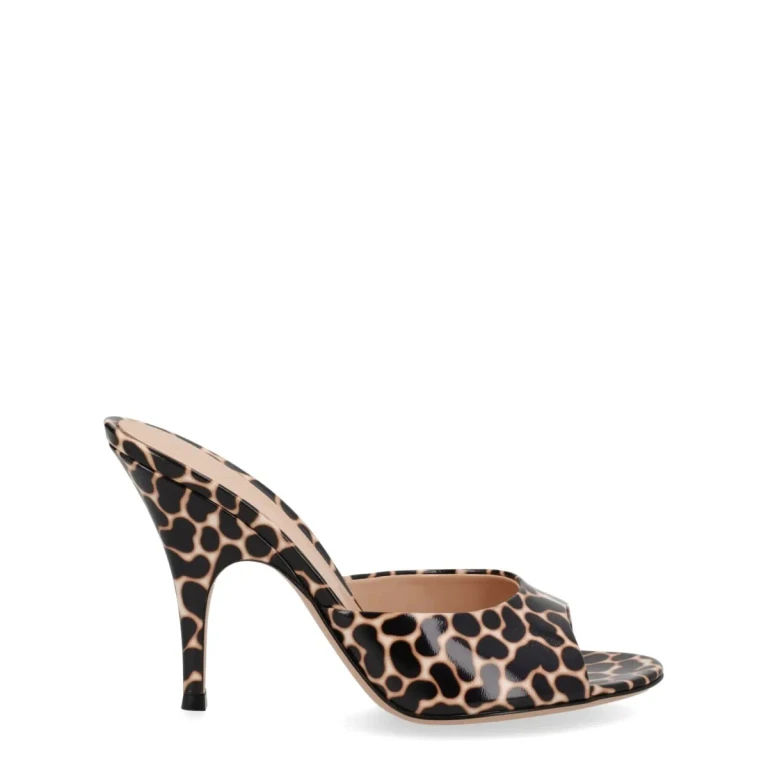Mule à talon Sofia de Gianvito Rossi en imprimé animal