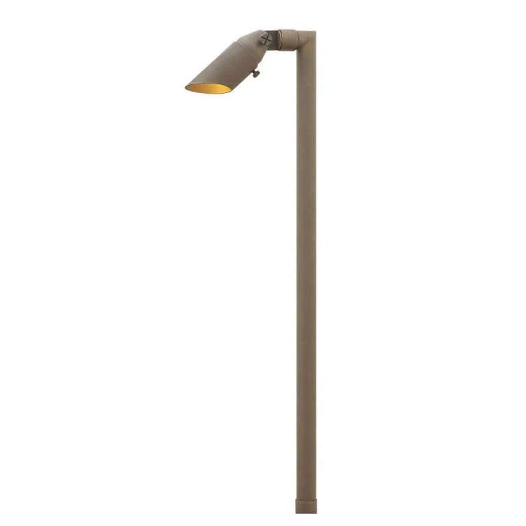 Hardy Island 1-Light Outdoor Landscape Pathway Light in Matte Bronze