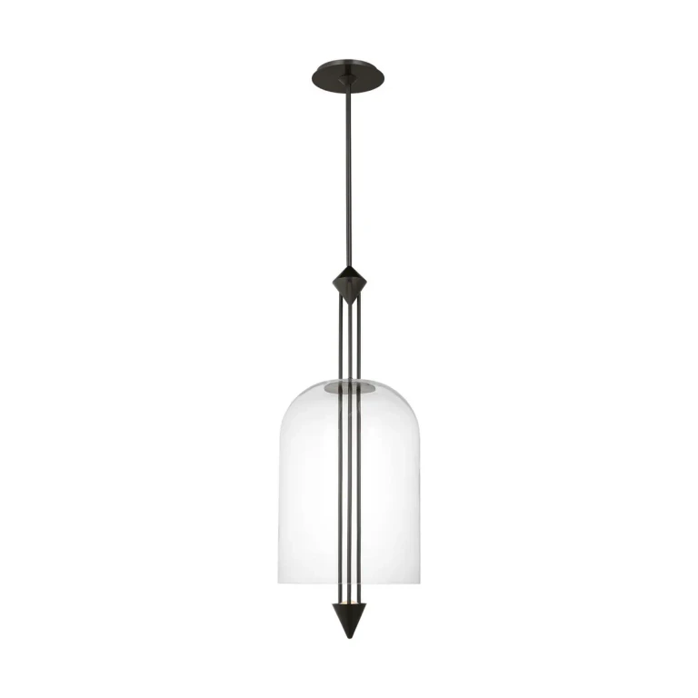 Dark Bronze LED Pendant from the Cathedral Collection