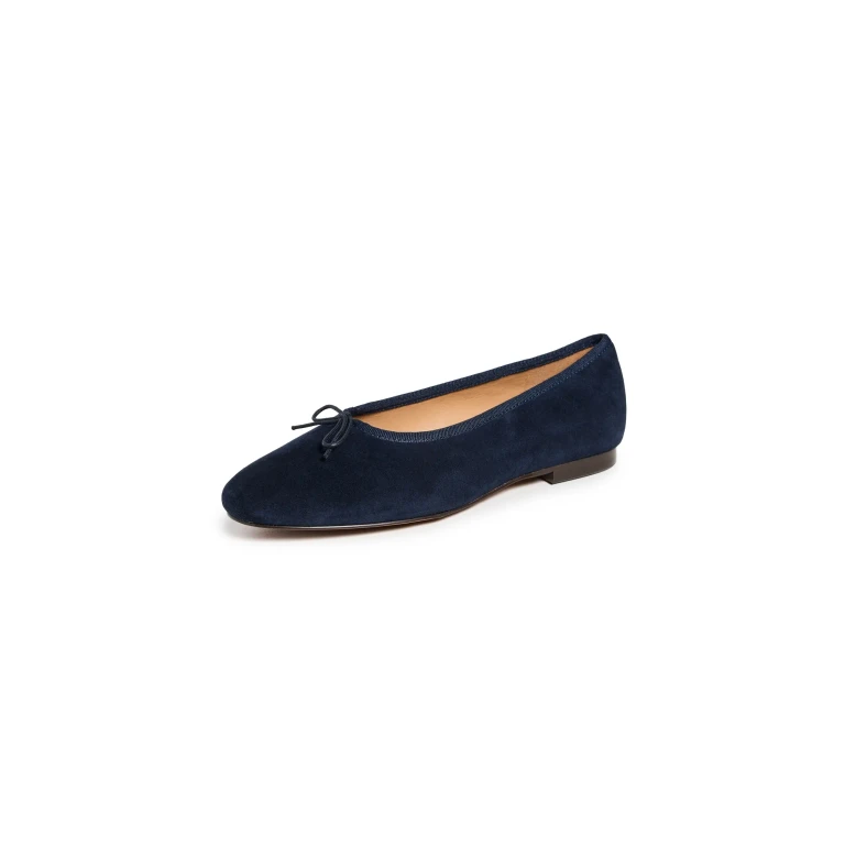 Madewell The April Ballet Flat in Suede Deep Indigo 9.5
