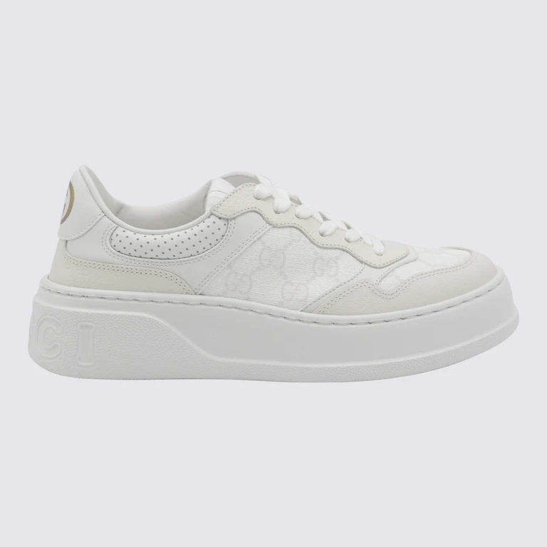 Gucci Sneakers White Calf Skin - Women