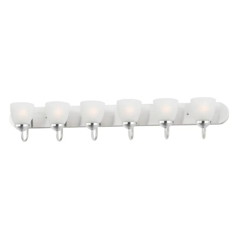 Polished Chrome Six Light Bath Vanity from the Axis Collection