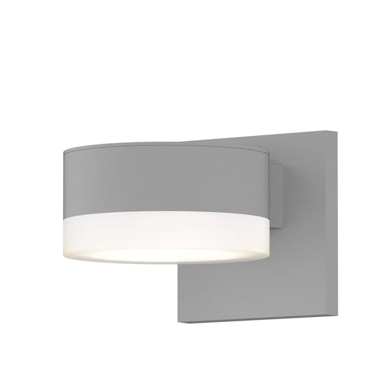 Textured White LED Wall Sconce from the REALS Collection