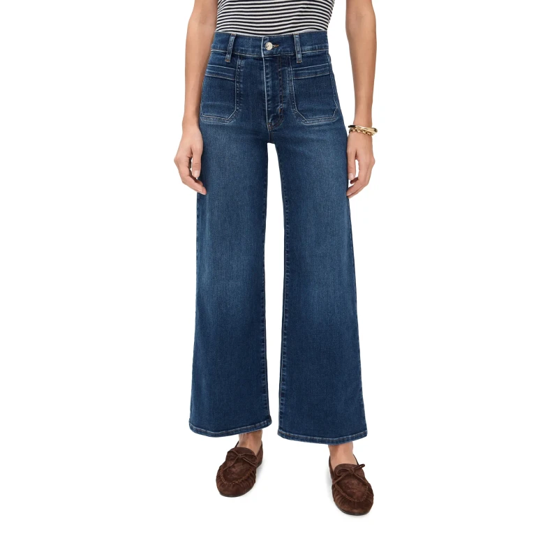 FRAME Petite Le Pixie Slim Palazzo Modernist Pocket Jeans Savior 30