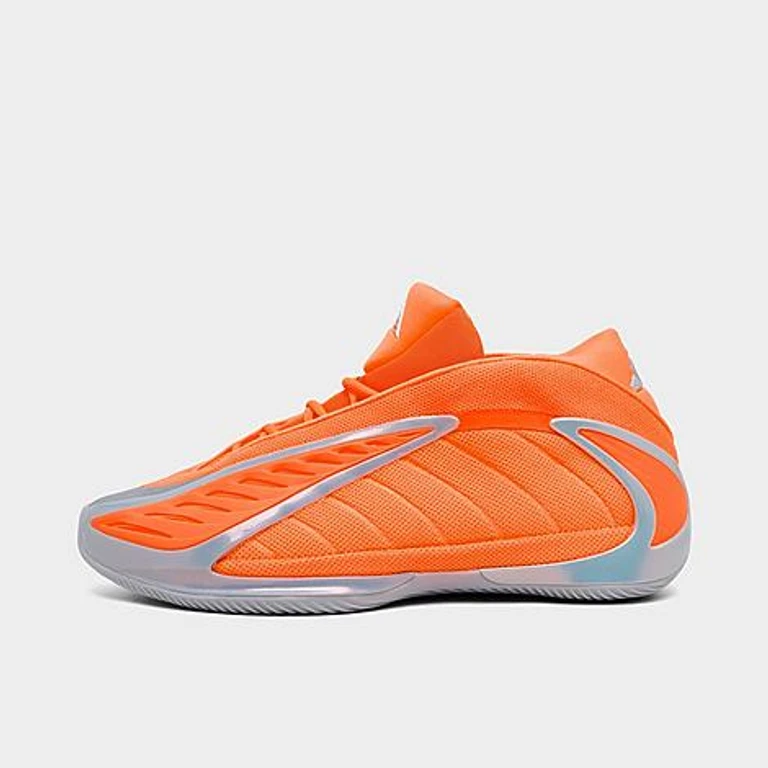 adidas Anthony Edwards 2 All-Star Basketball Shoes in Lucid Orange/Silver Metallic/Grey Size: 7.5