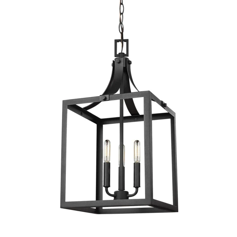 Labette 3-Light Foyer Light in Black