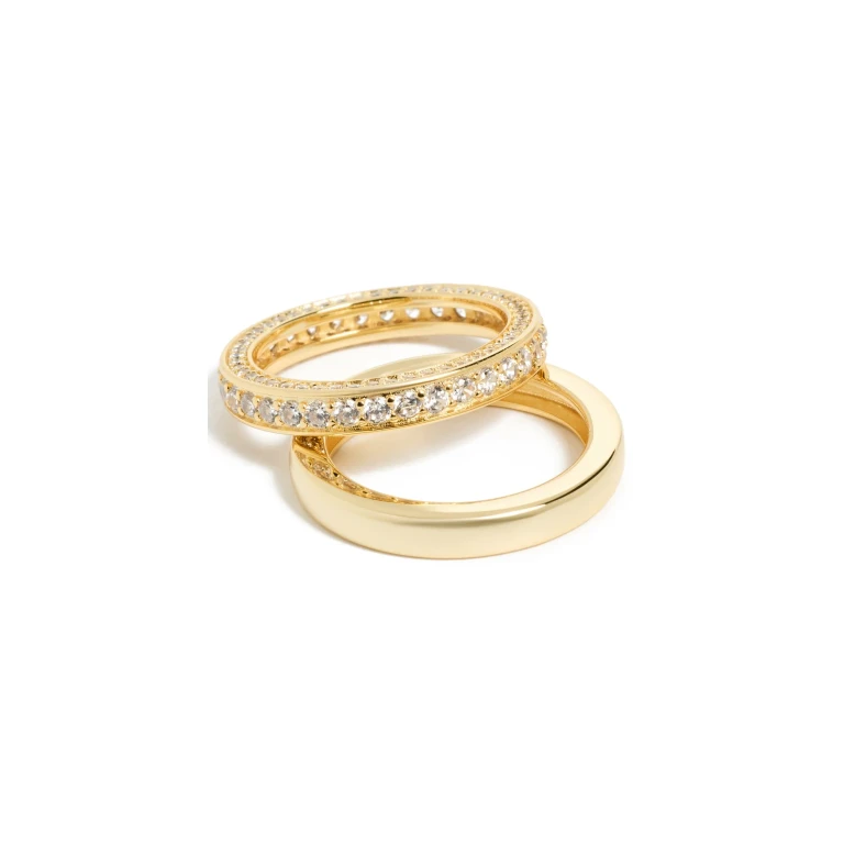 SHASHI Vroom Ring Set in Gold Gold 6