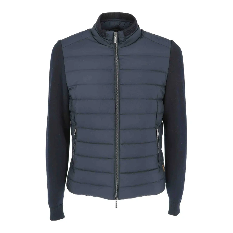 Moorer Manteau Rembourré - Bleu Foncé