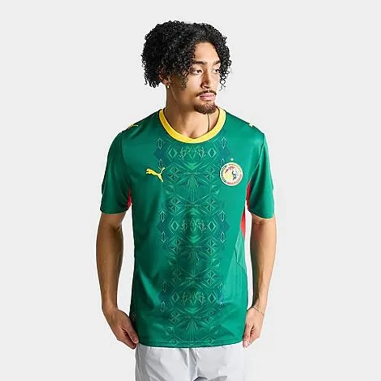 Men's Puma Senegal 2026 Away Replica Soccer Jersey in Green Size: Small