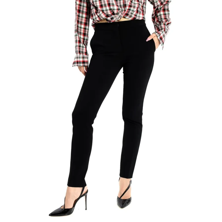 Moschino Black Straight Trousers
