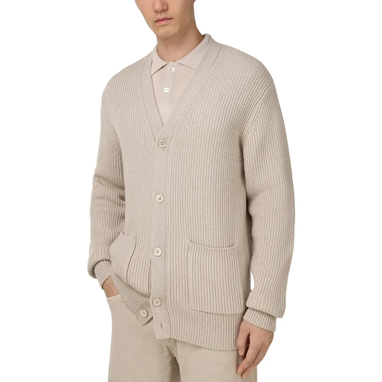 Boggi Milano Men's Merino Wool Cardigan
