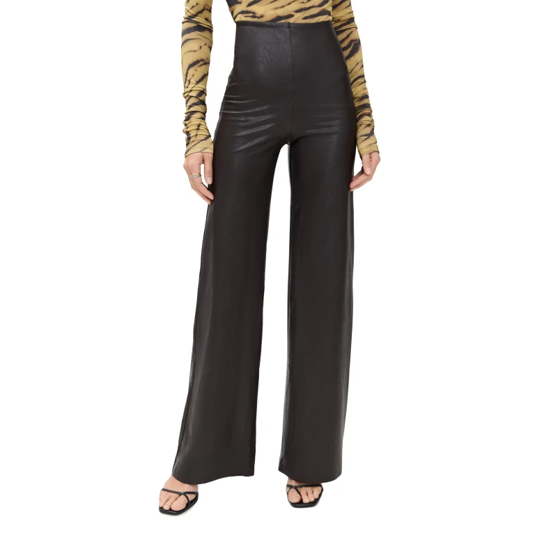 Commando Faux Leather Wide Leg Pants Black S
