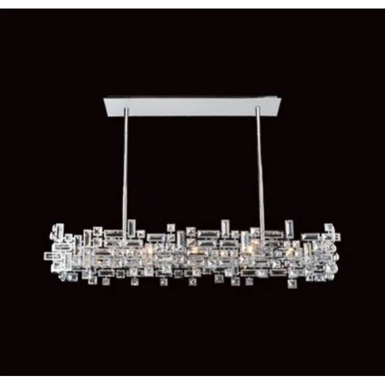 Vermeer 8-Light 14" Pendant Light in Chrome