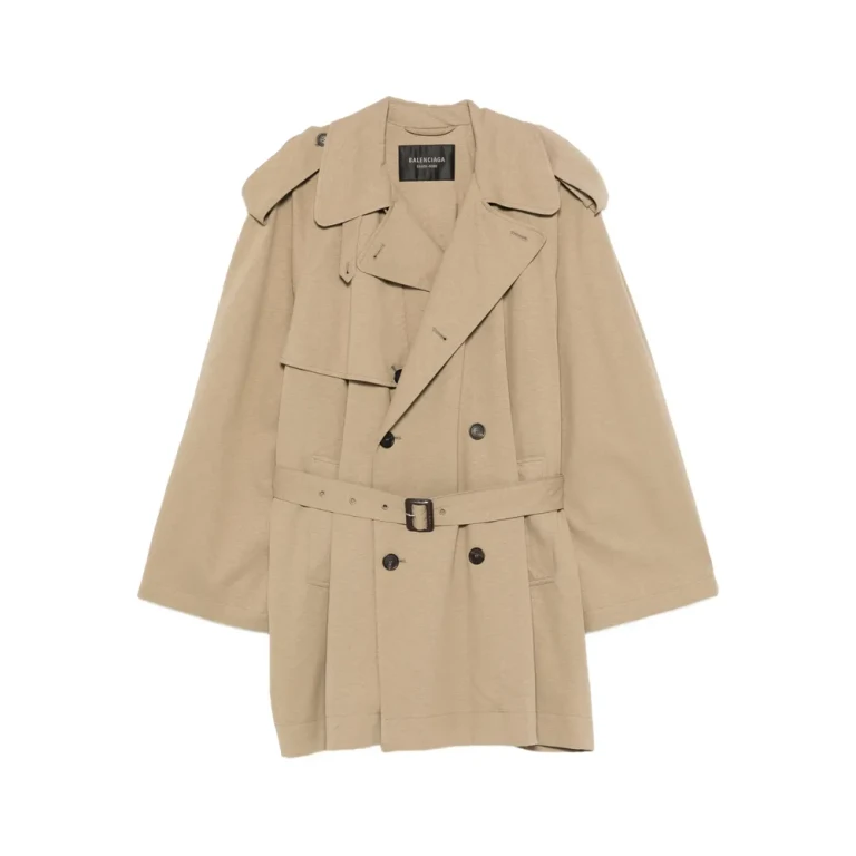 Taillierter Doppelreihiger Trenchcoat