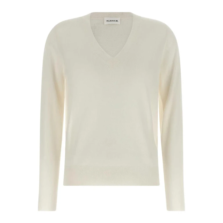P.a.r.o.s.h. Pull Col Rond - Blanc