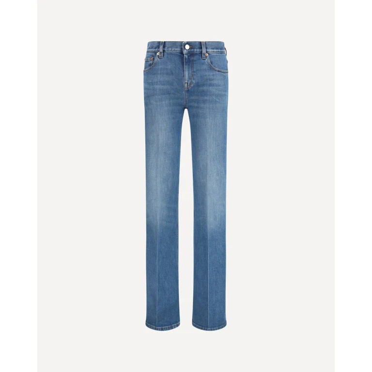 Gucci Damen Schlaghose aus Stretch-Baumwolle - Größe 26