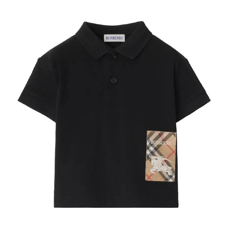 Burberry Boys EDK Vintage Check Pattern Polo Shirt