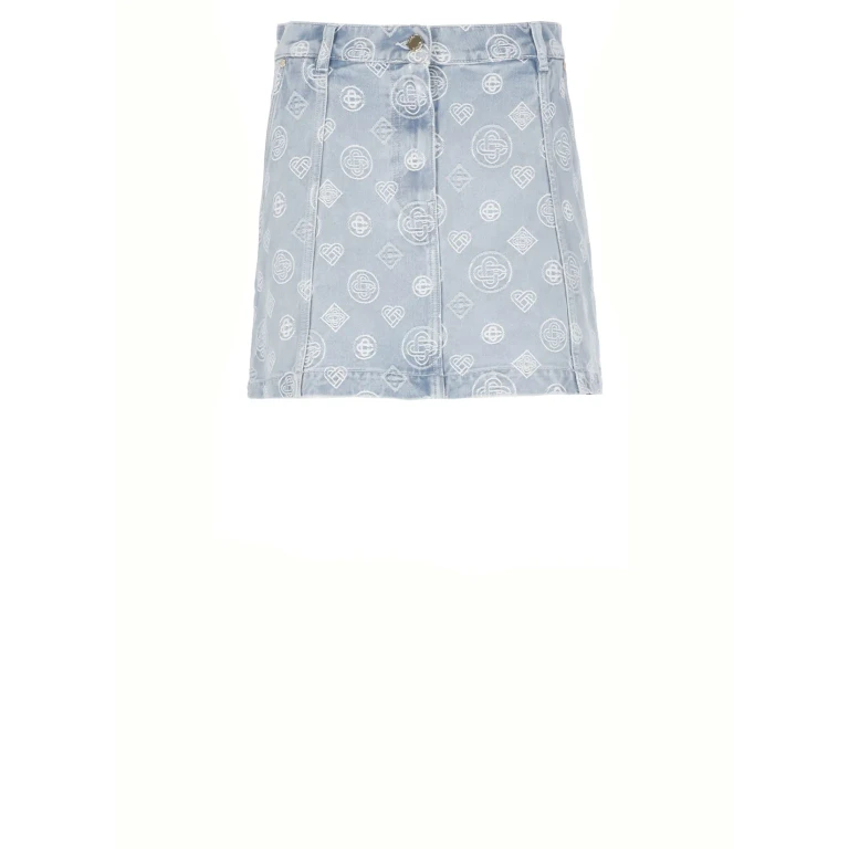 Courrèges 데님 서클 스커트