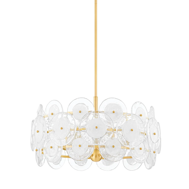 Aged Brass Five Light Chandelier from the Zoella Collection