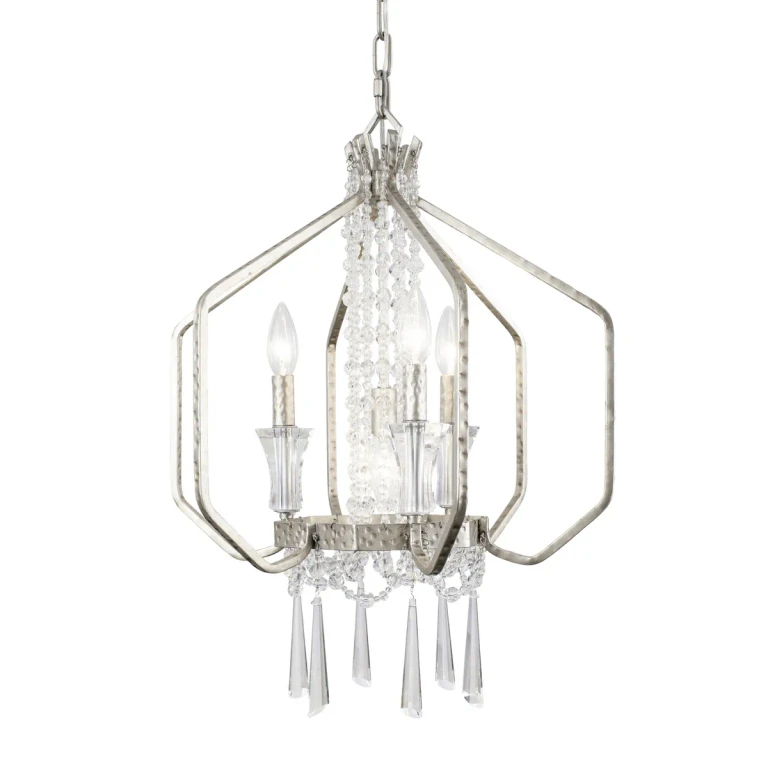 Transcend Silver Four Light Pendant from the Barcelona Collection