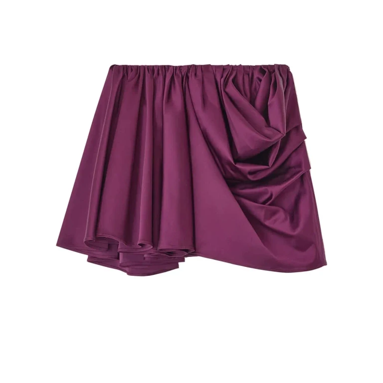 Ganni Miniskirt With Drape