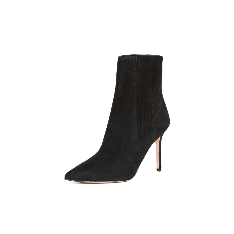 Veronica Beard Lisa Stiletto-Heel Booties Black 11