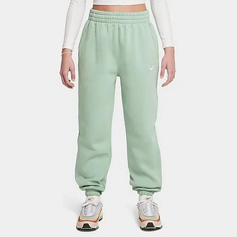 Nike Big Kids Sportswear Club Fleece Loose Jogger Pants in Magic Ember/Magic Ember/White Size: XS