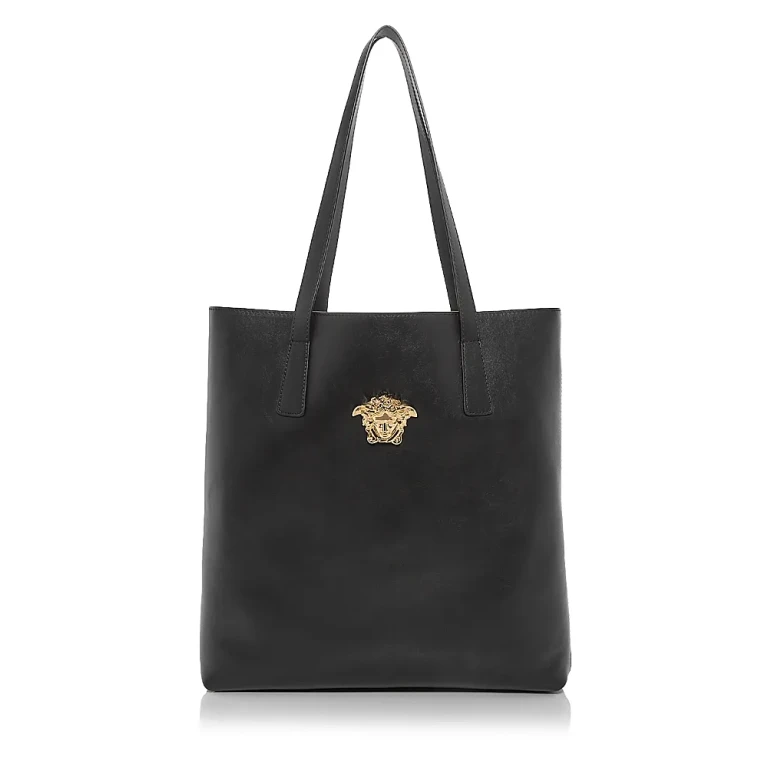 Versace La Medusa Leather Tote