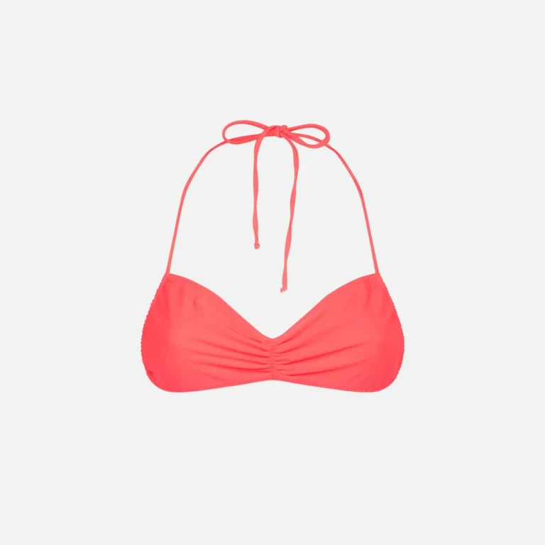 MC2 Saint Barth Fluo Red Levante Bandeau Bikini Top
