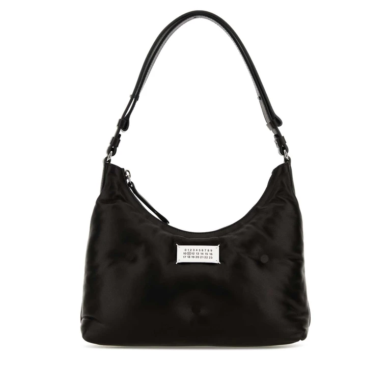 Maison Margiela Black Nappa Leather Small Glam Slam Hobo Shoulder Bag T8013 Borse A Mano - Women