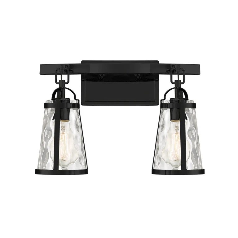 Savoy House Albany 2-Light Bathroom Vanity Light in Black - 8-560-2-BK