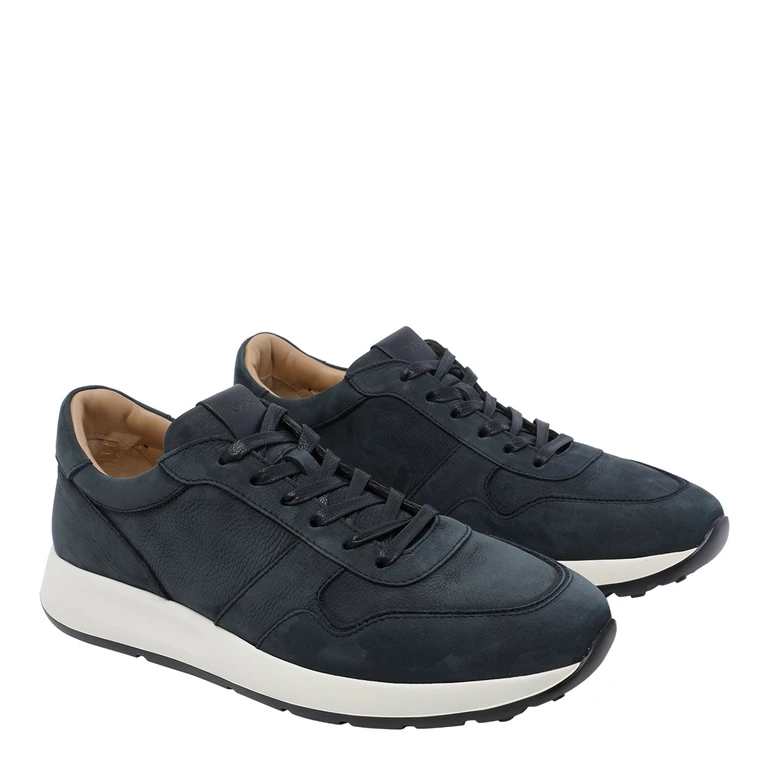 Tod's Tods Sneakers Blue Suede Leather/rubber Sole - Men