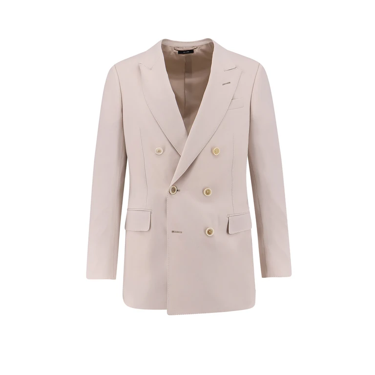 Tom Ford Clothing White Lana Cashmere Seta - Men